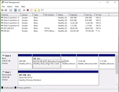 Disk Management Window
