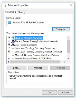 Ethernet Properties